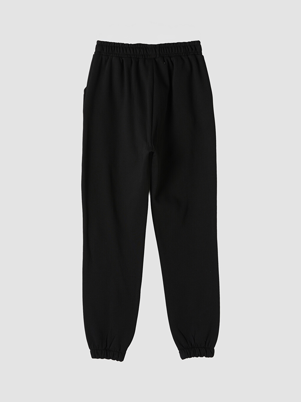 Girl Black Jogger Sweatpants-2