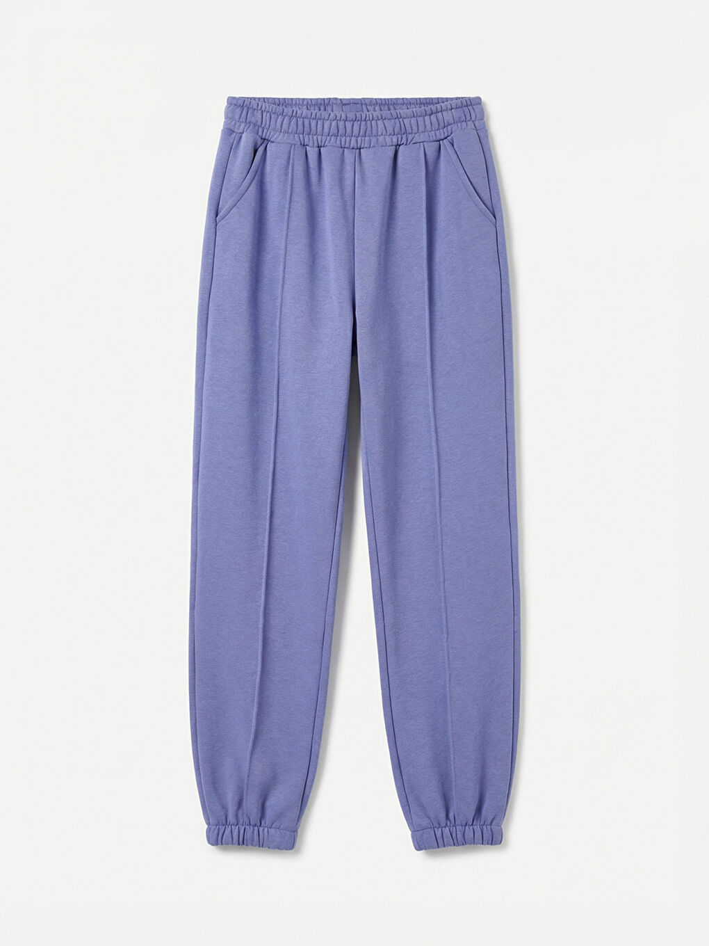 Lila Beli Lastikli Kız Çocuk Jogger Eşofman Altı