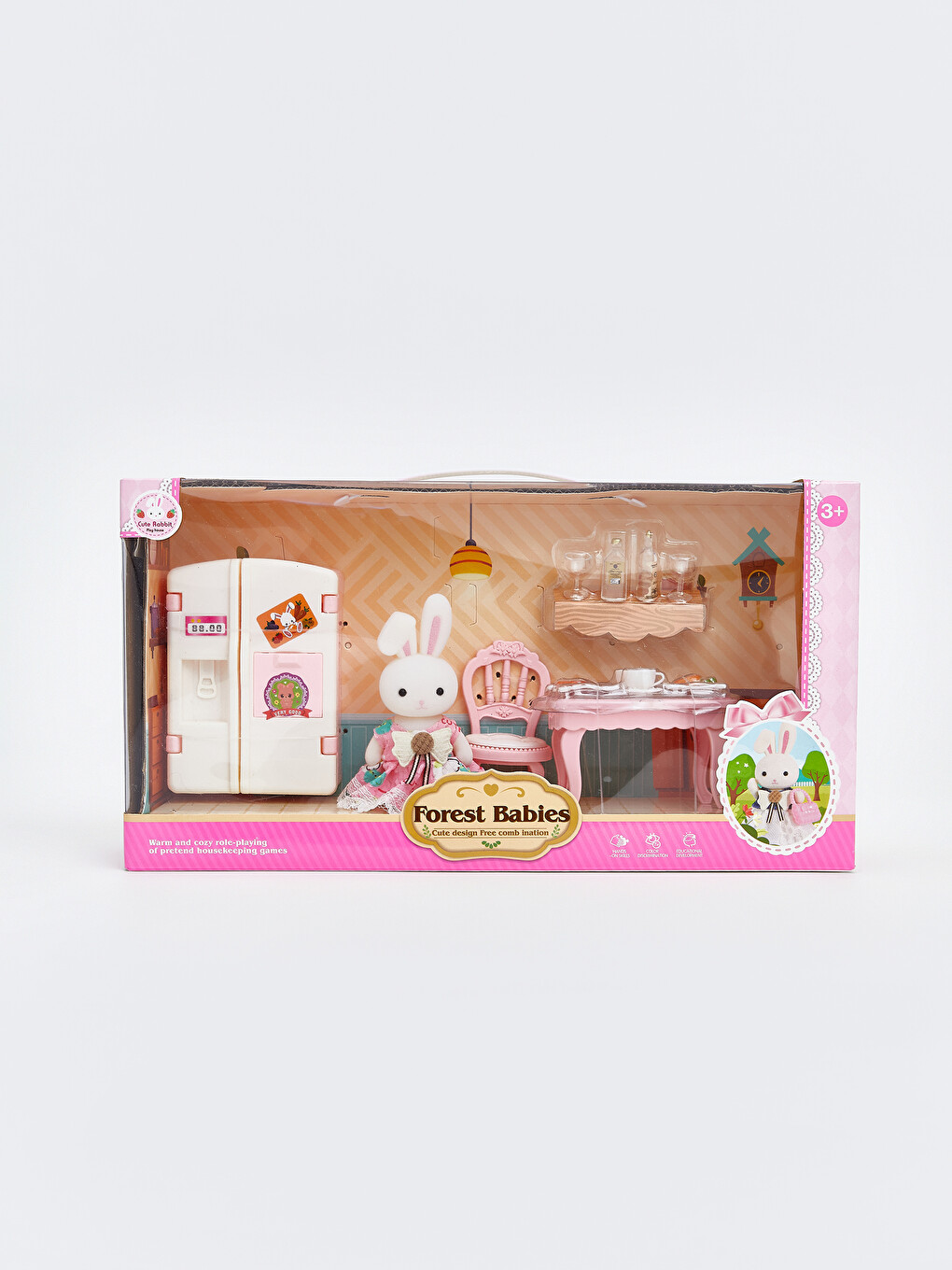 Mini Rabbit Doll Room Play Set-1