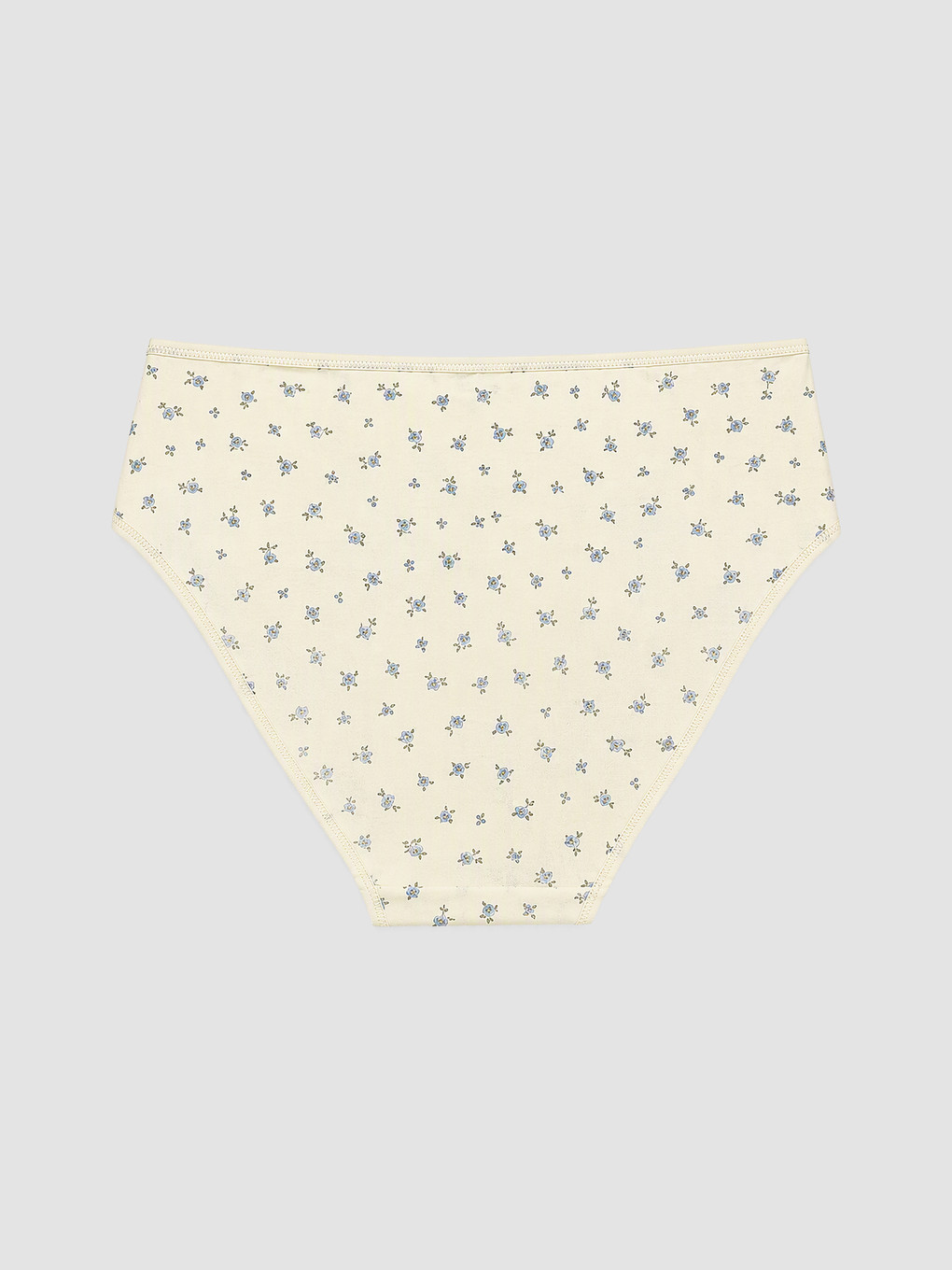 Ekru Çiçekli Bikini Külot 3'lü-4