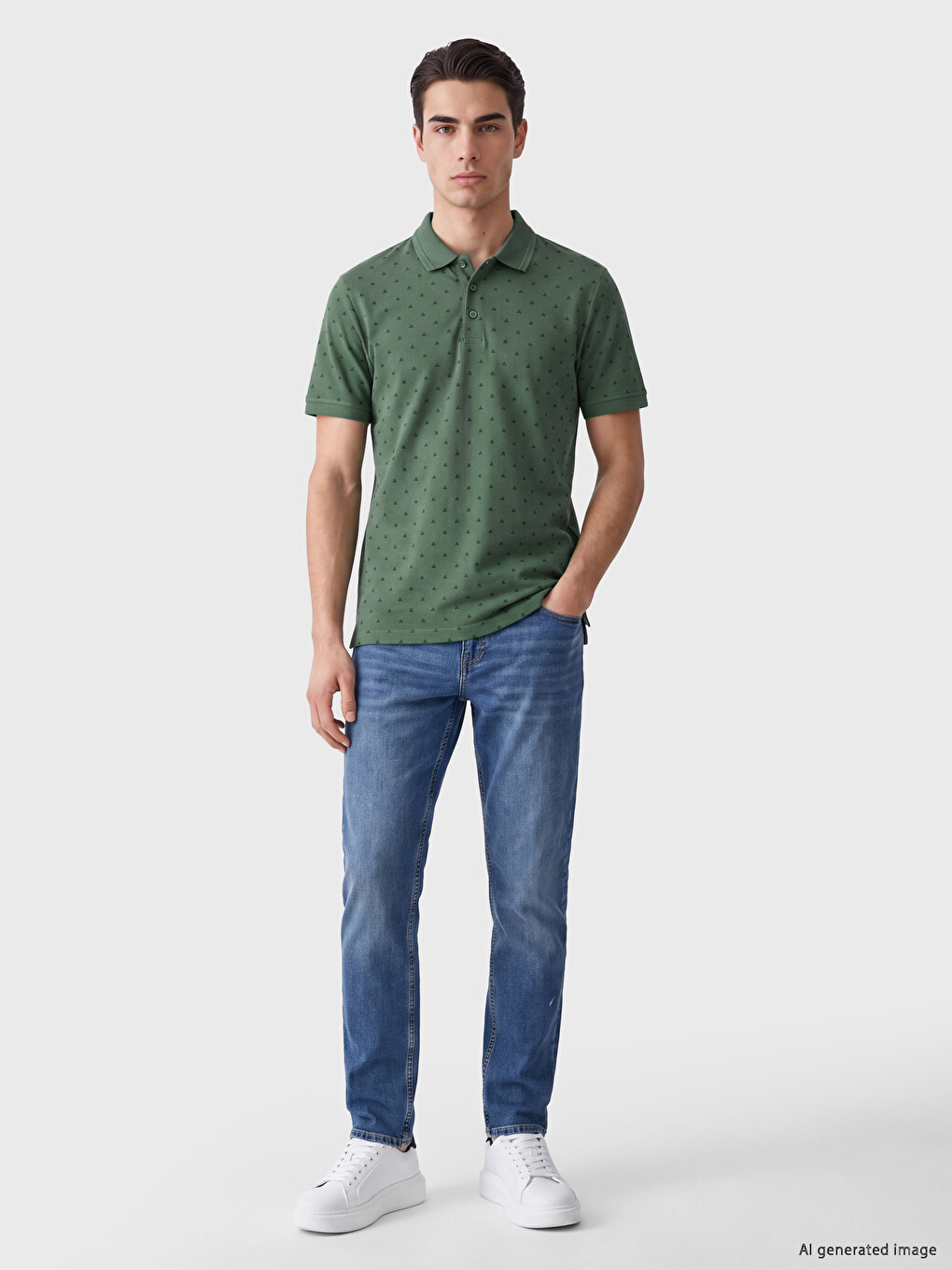 Man Green T-shirt-1