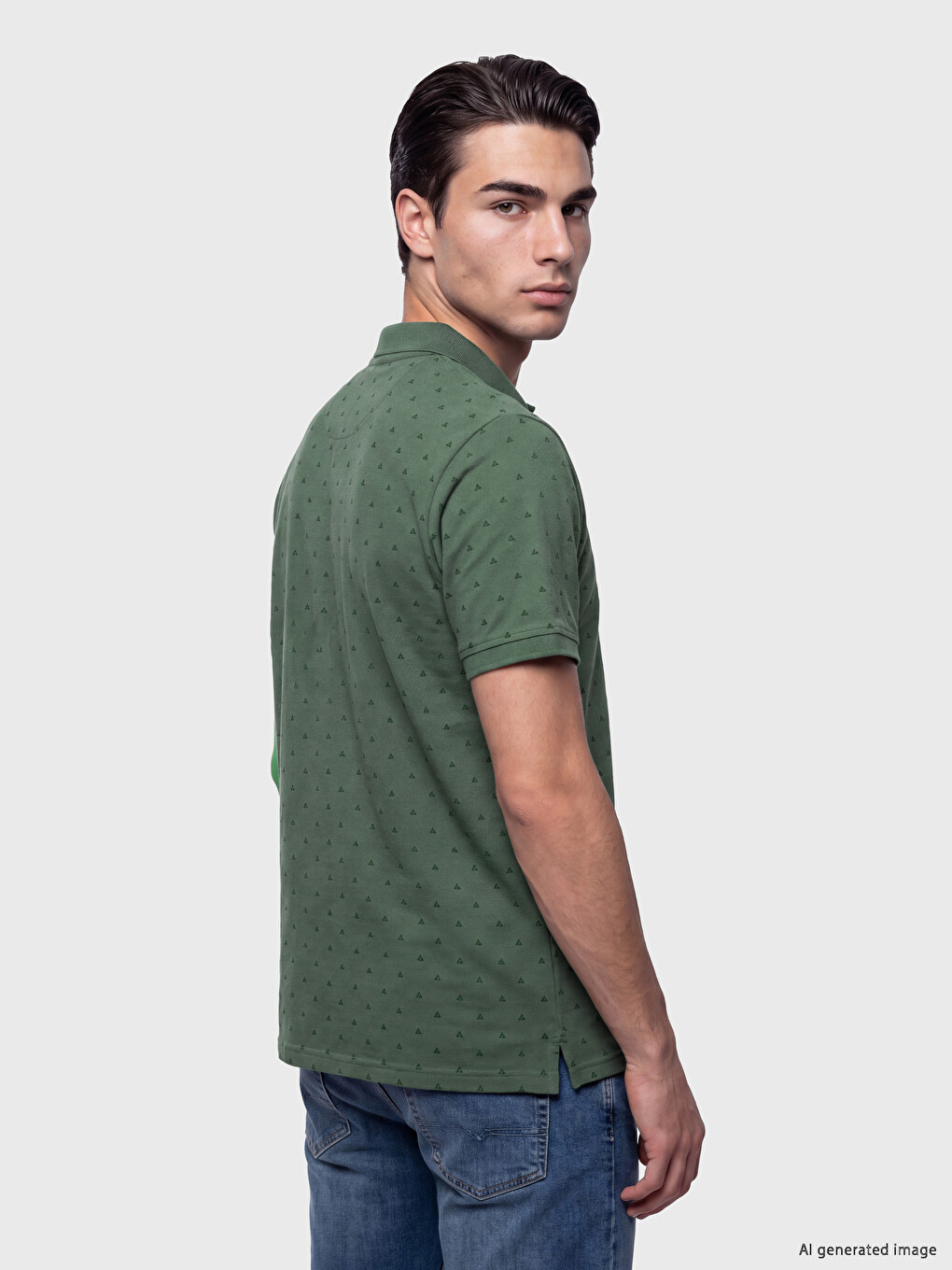 Man Green T-shirt-2