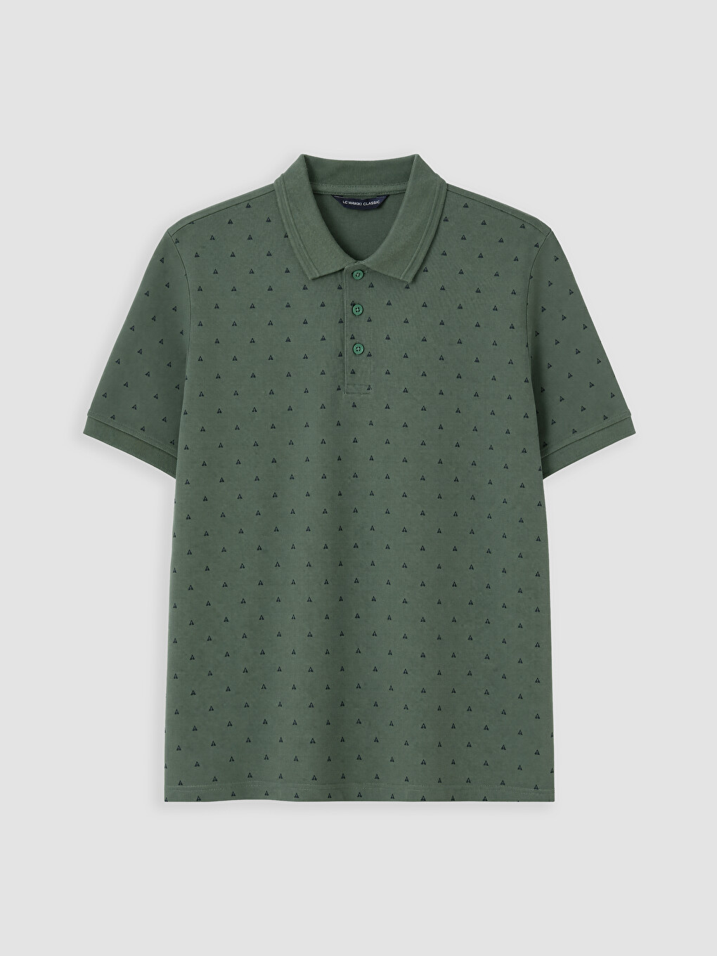 Regular Fit Polo Collar Pique Men's T-shirt-3