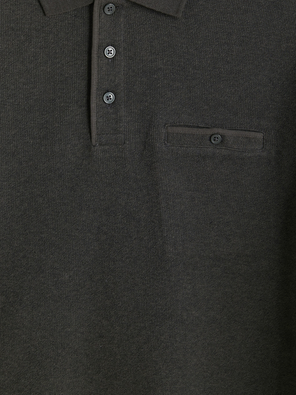 Polo Collar Men's Sweatshirt-4