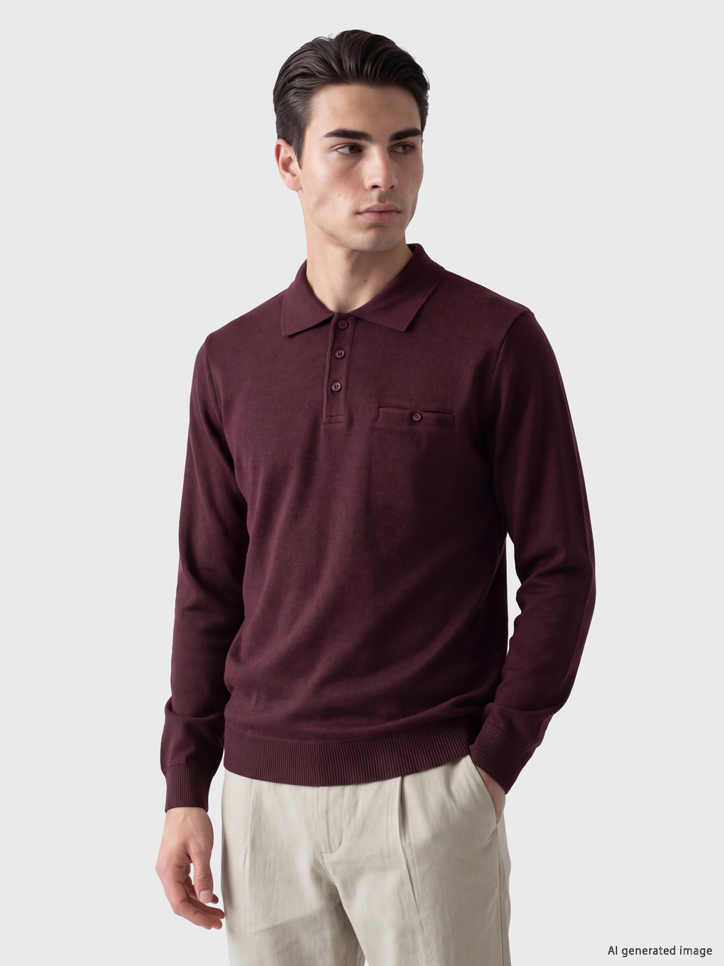 Man Bordeaux Sweatshirt