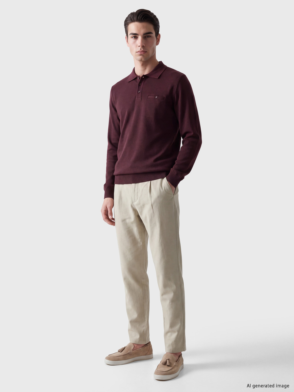 Man Bordeaux Sweatshirt-1