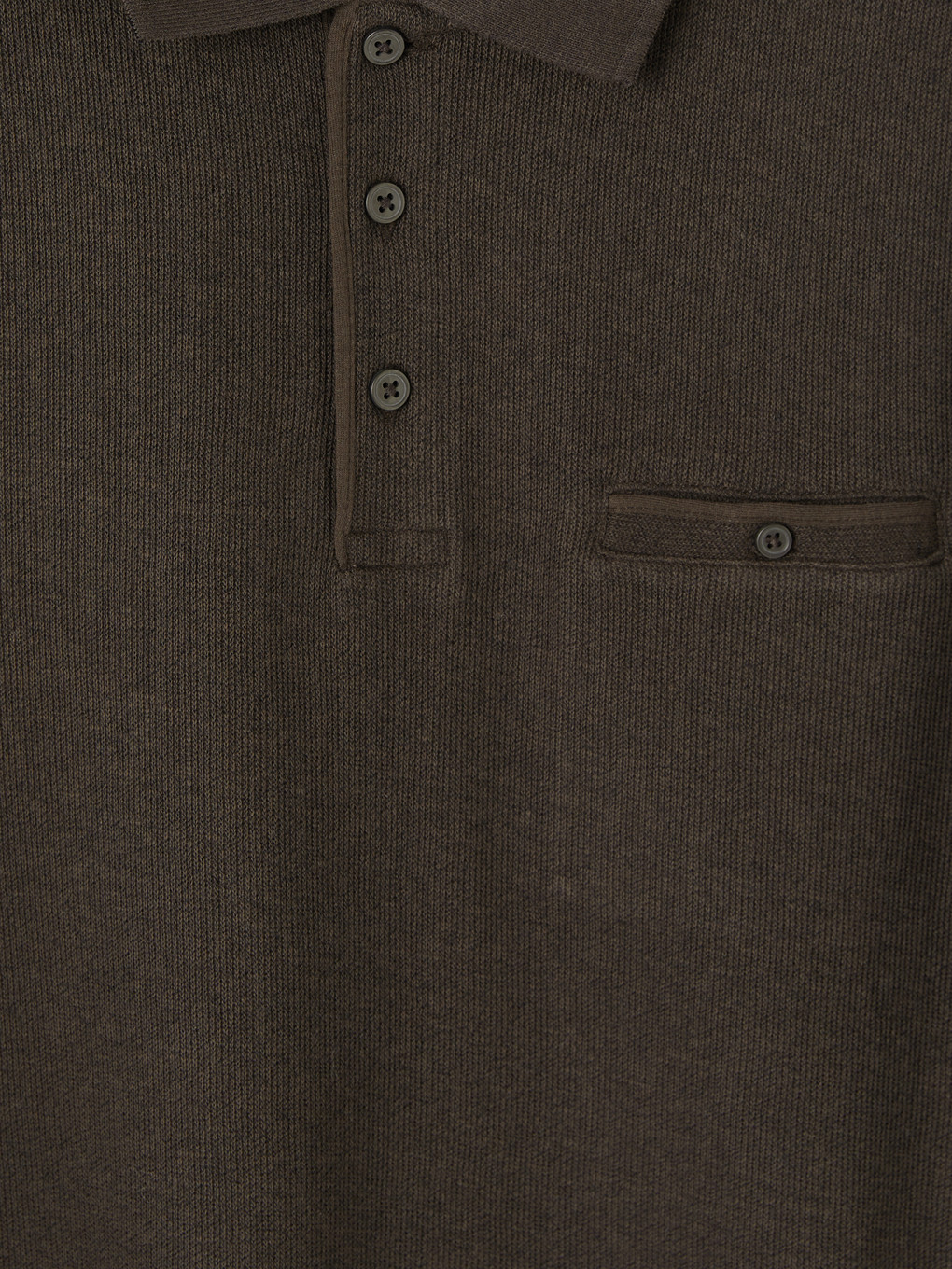 Polo Collar Men's Sweatshirt-5