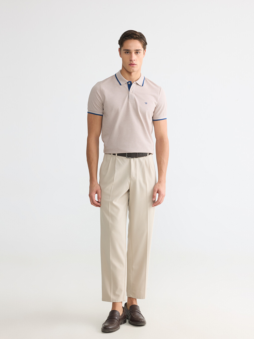 Man Beige T-shirt-1