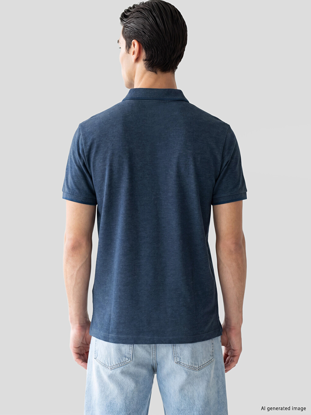 T-shirt Me Jakë Polo Për Burra-2