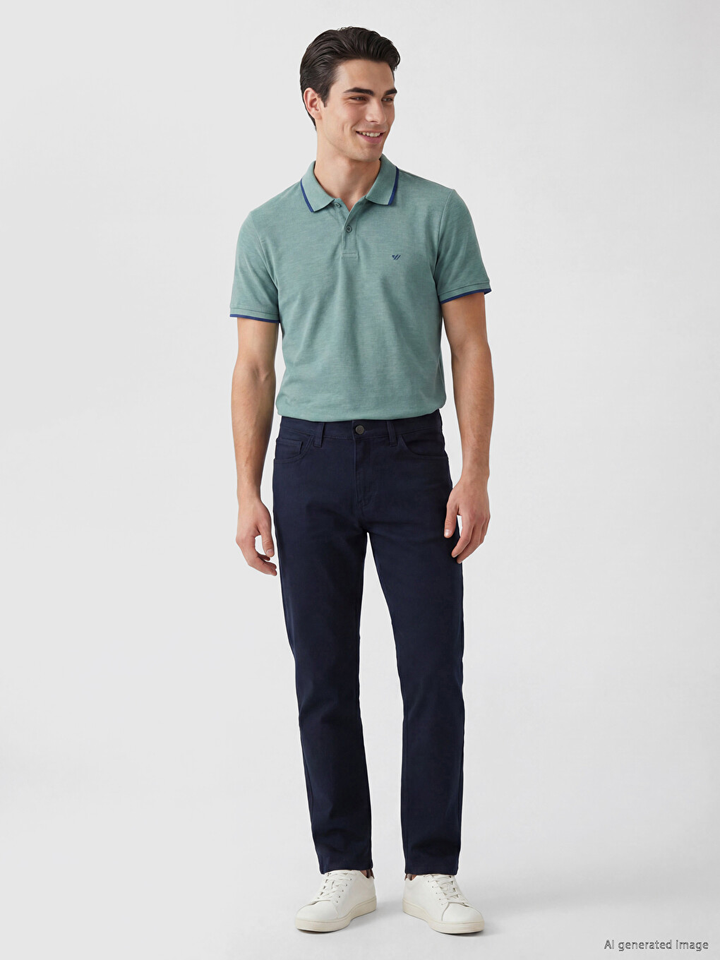 Polo Collar Men's T-shirt-1