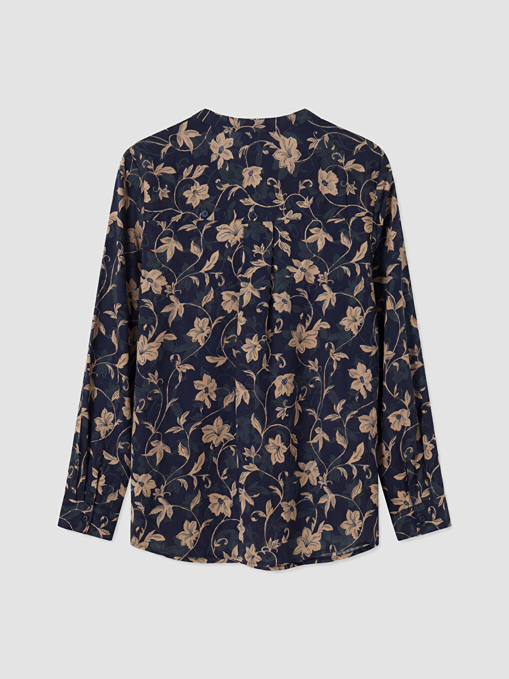 Notch Neck Patterned Blouse-6