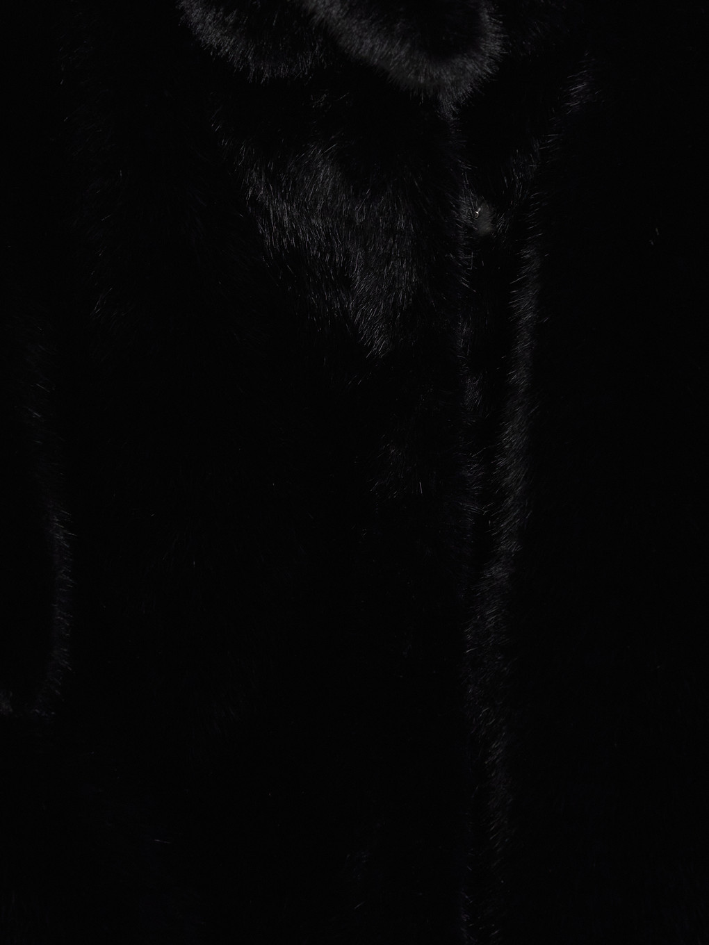 Mock Neck Women's Plush Coat-8