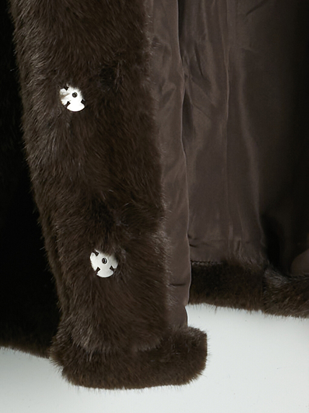 Mock Neck Women's Plush Coat-7