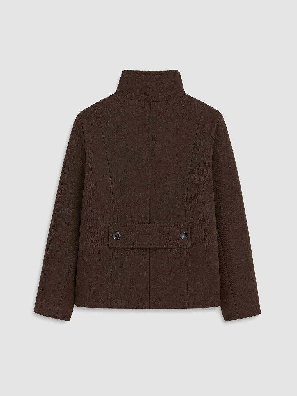 Kahverengi Oversize Kadın Kaşe Kaban-8