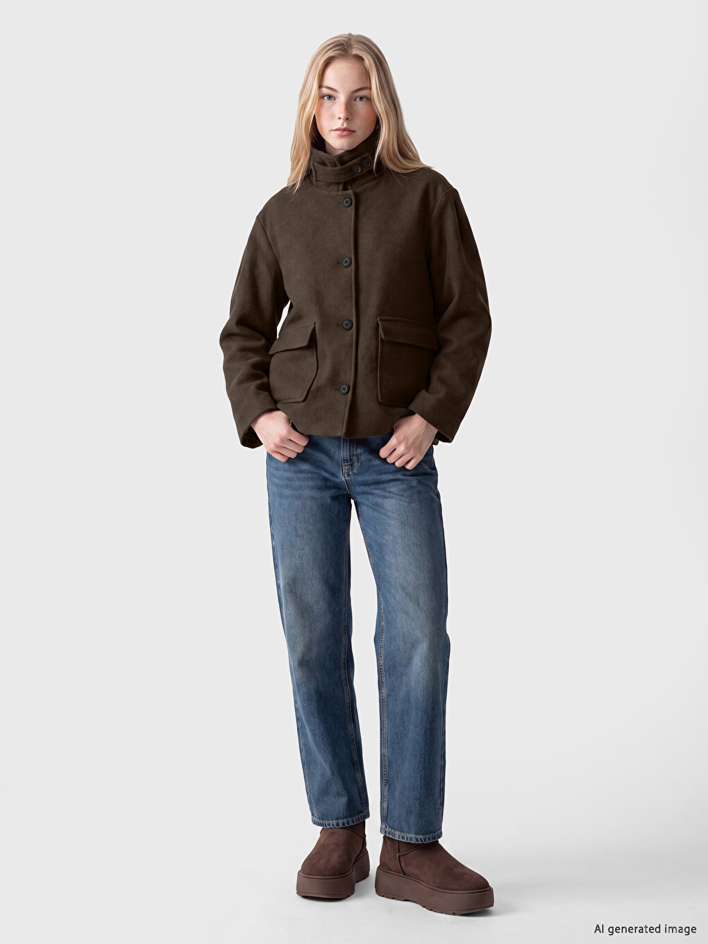 Palton Cachet Oversize Pentru Femei-1