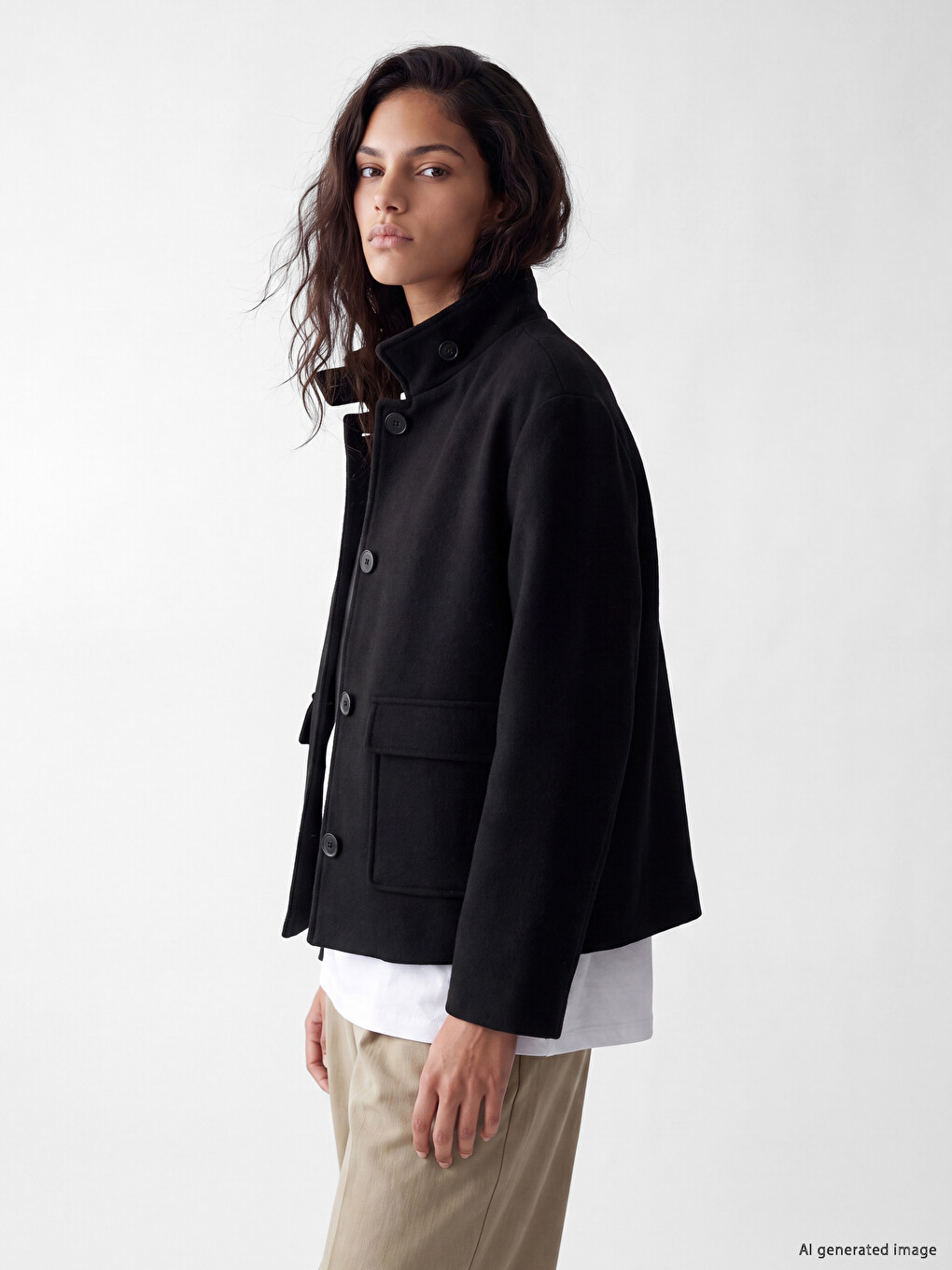 Palton Cachet Oversize Pentru Femei-1