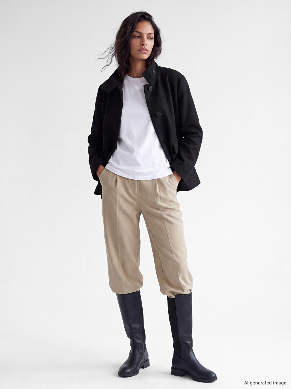 Palton Cachet Oversize Pentru Femei-2