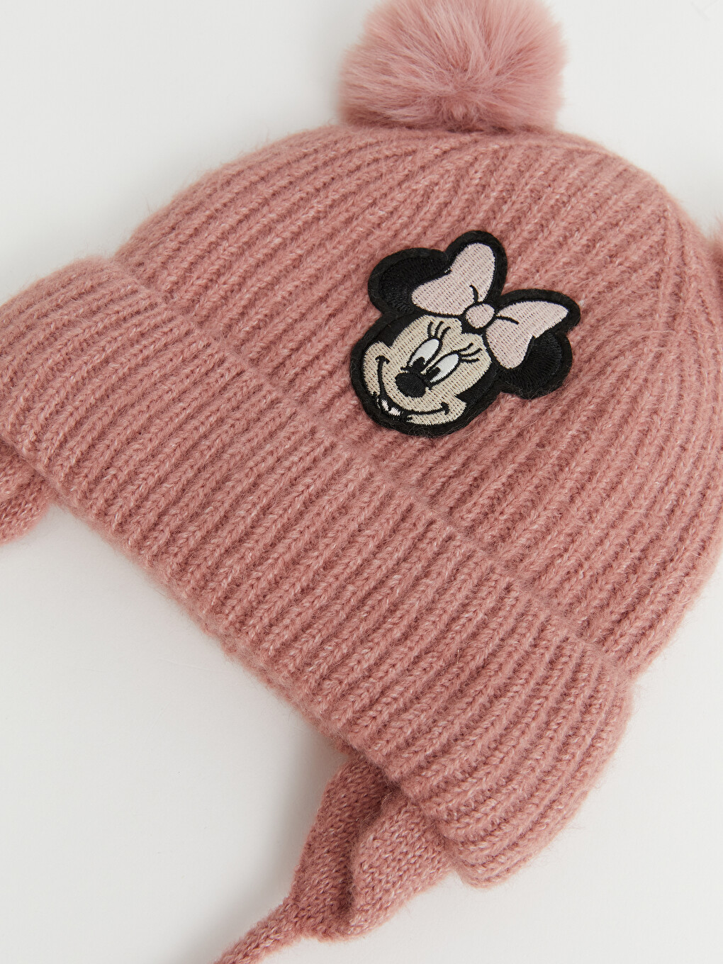 Minnie Mouse Baskılı Kız Bebek Bere-1