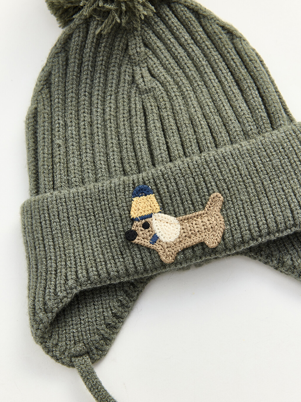 On Chin Laced Baby Boys' Knitwear Beanie-1