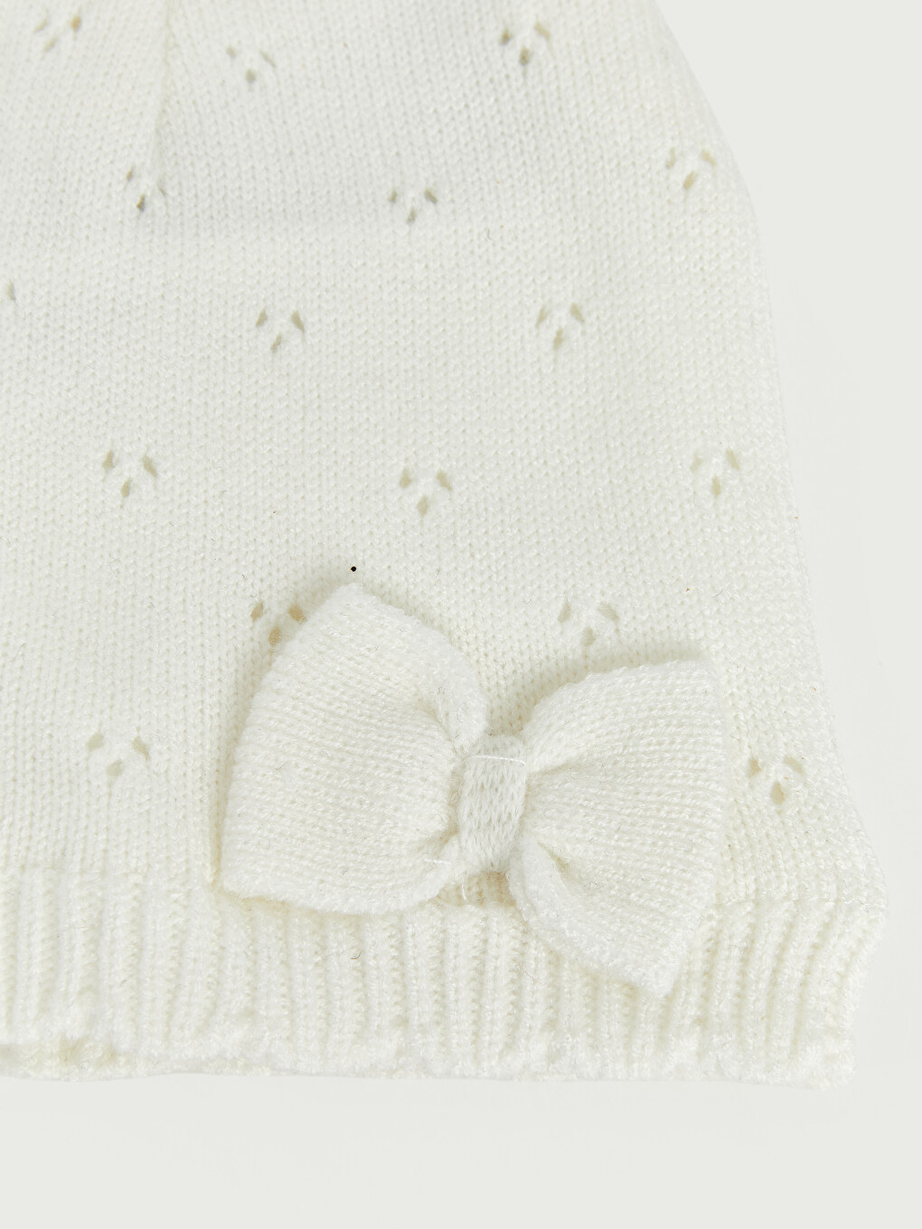 Baby-mädchen Ecru Mütze-1