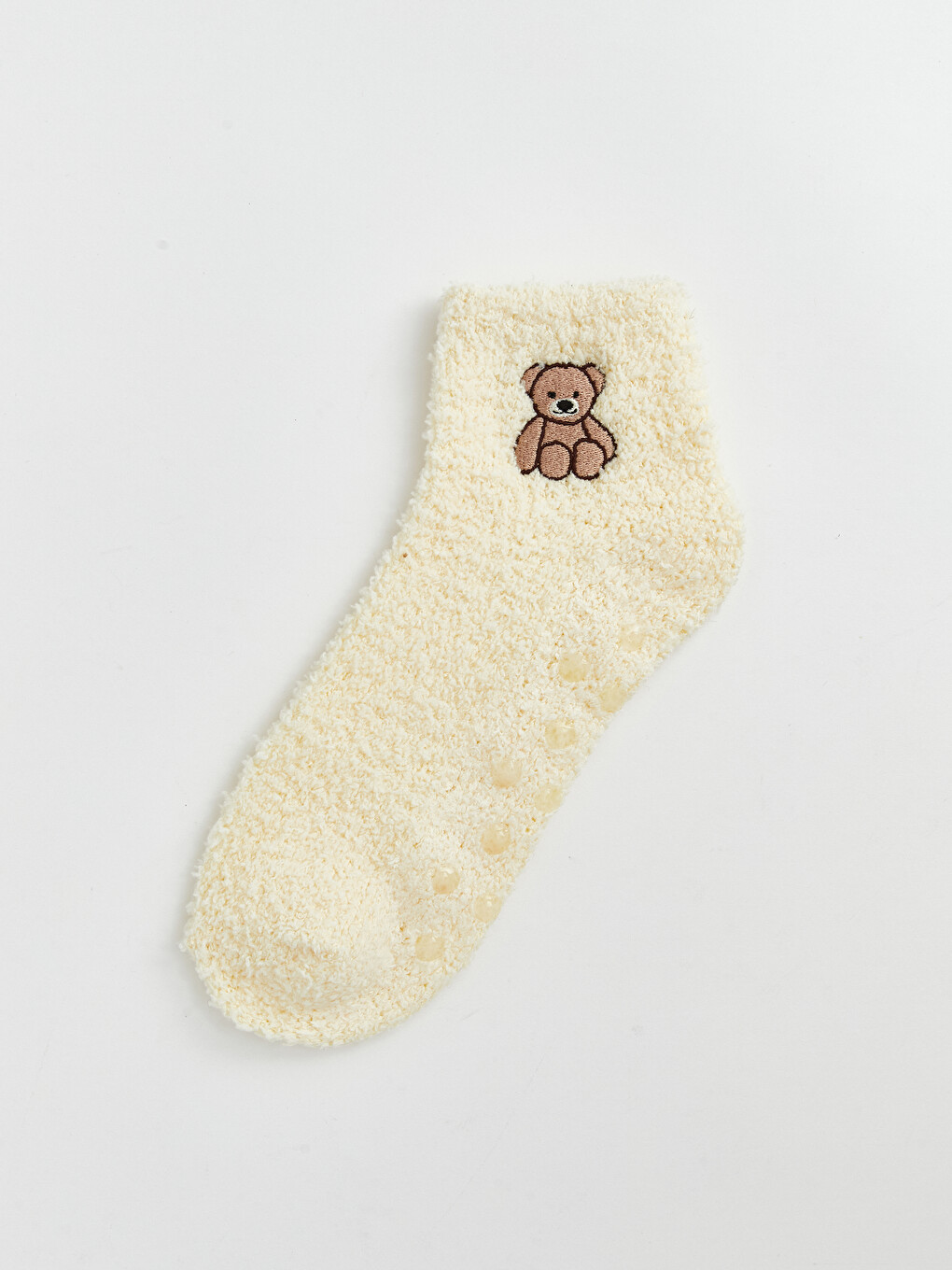 Woman Beige Trainer Socks-2