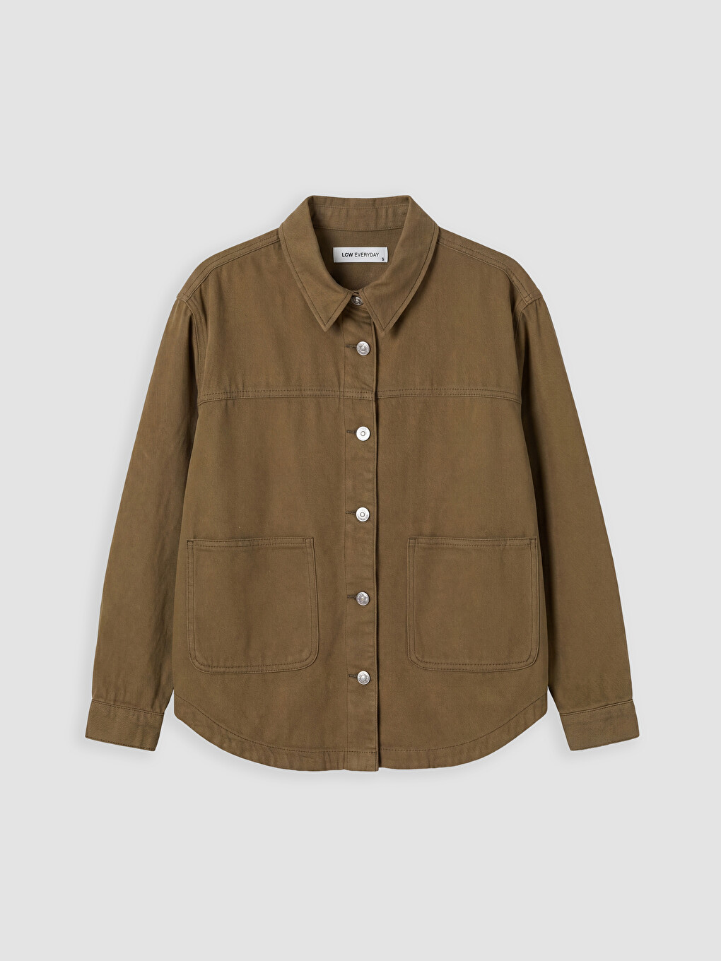 Woman Green Denim Jacket-3