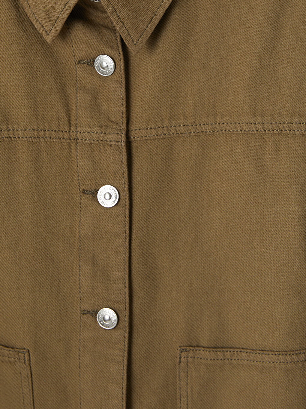 Woman Green Denim Jacket-4