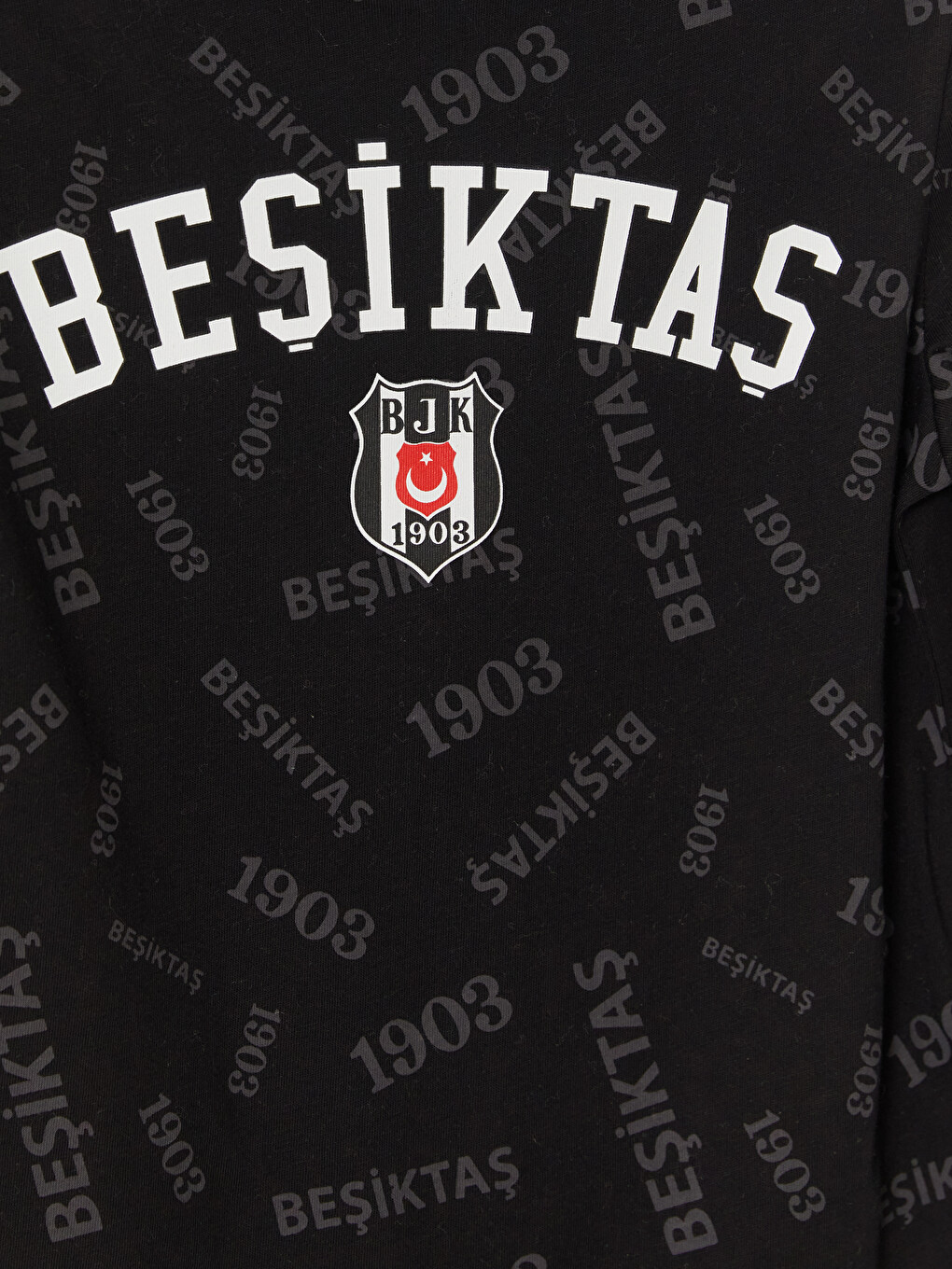 Siyah Beşiktaş Baskılı Erkek Çocuk Pijama Takım-2