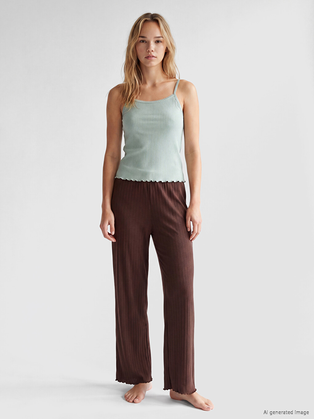 Pantaloni De Pijama Cu Talie Elastică Pentru Femei