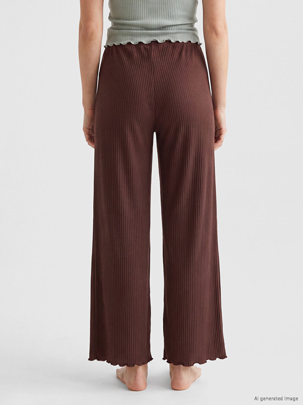 Pantaloni De Pijama Cu Talie Elastică Pentru Femei-3