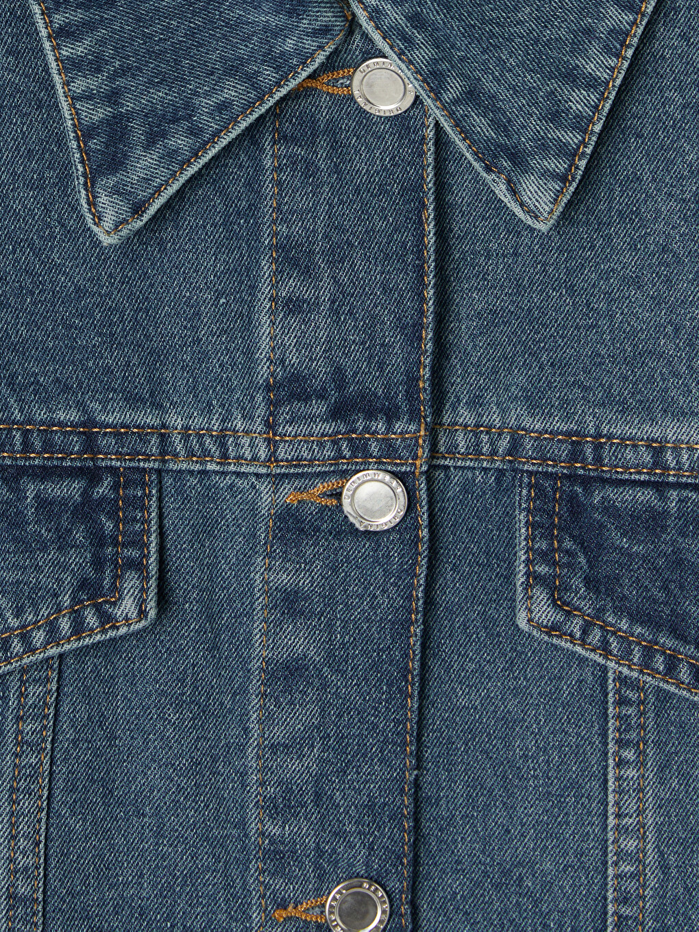 Mavi Gömlek Yaka Oversize Kadın Jean Ceket-1