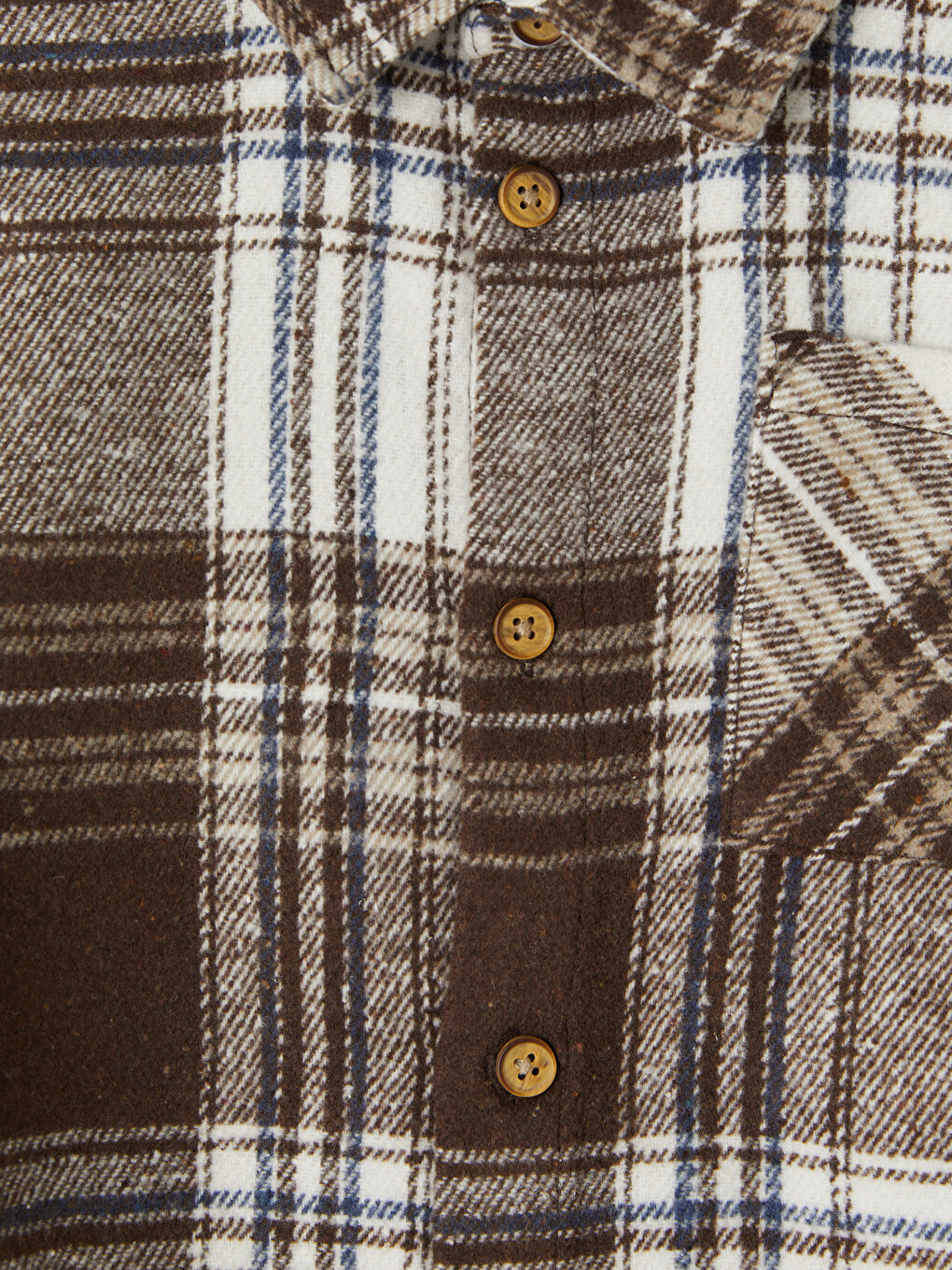 Plaid Patterned Gabardine Boys' Shirt-2