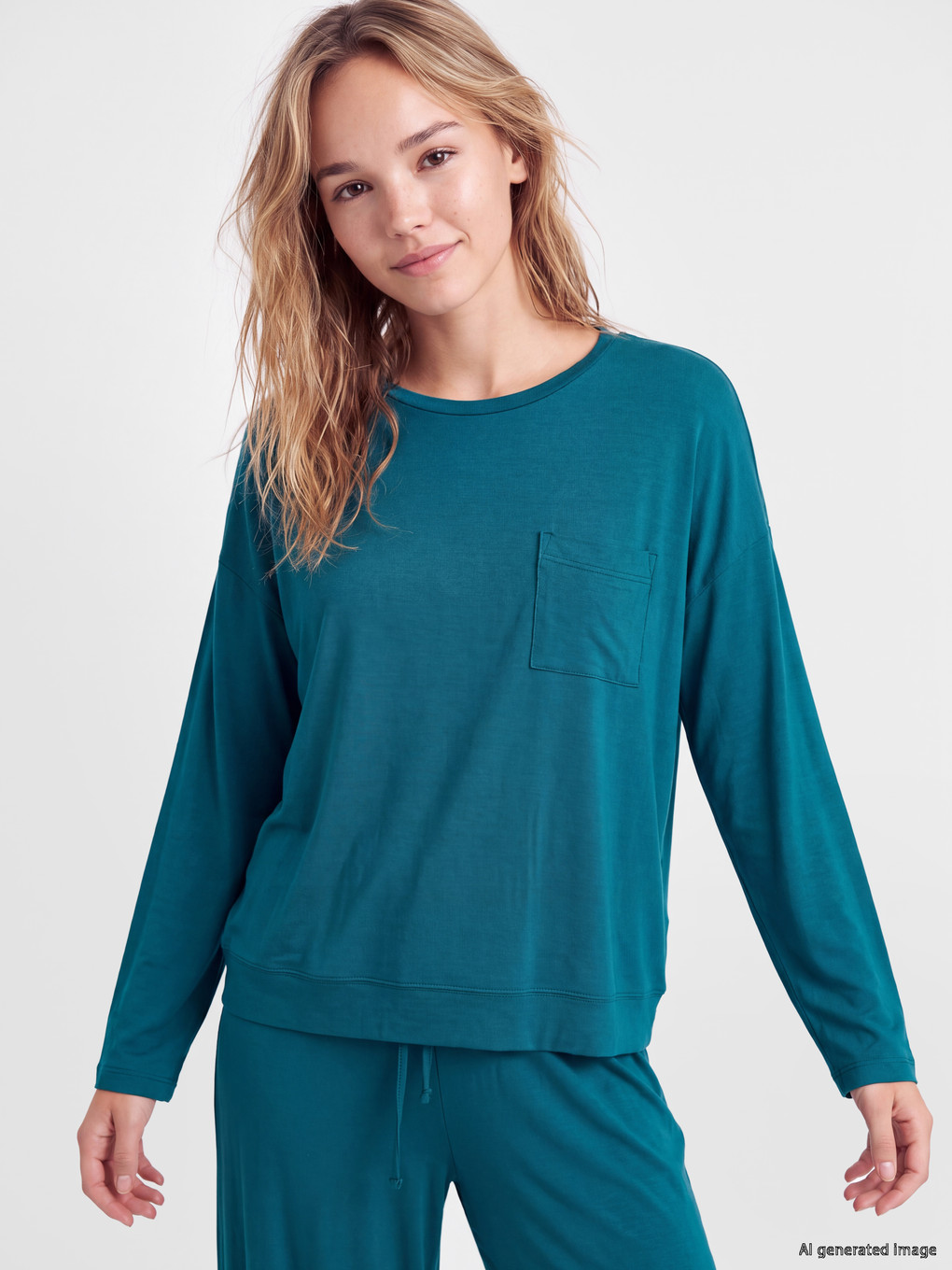 Crew Neck Women's Pyjamas Set-1