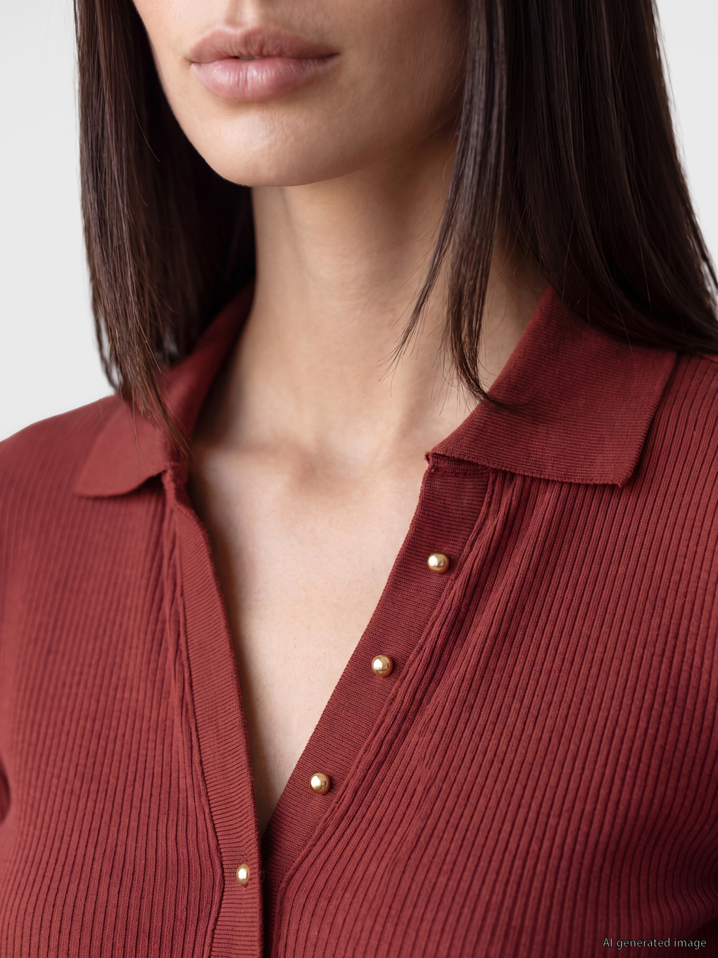 Polo Collar Women's Body-2