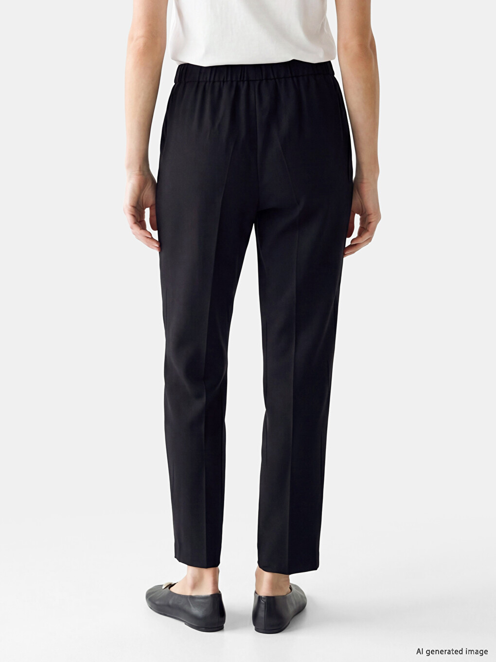 Elastic Waist Women's Trousers-2