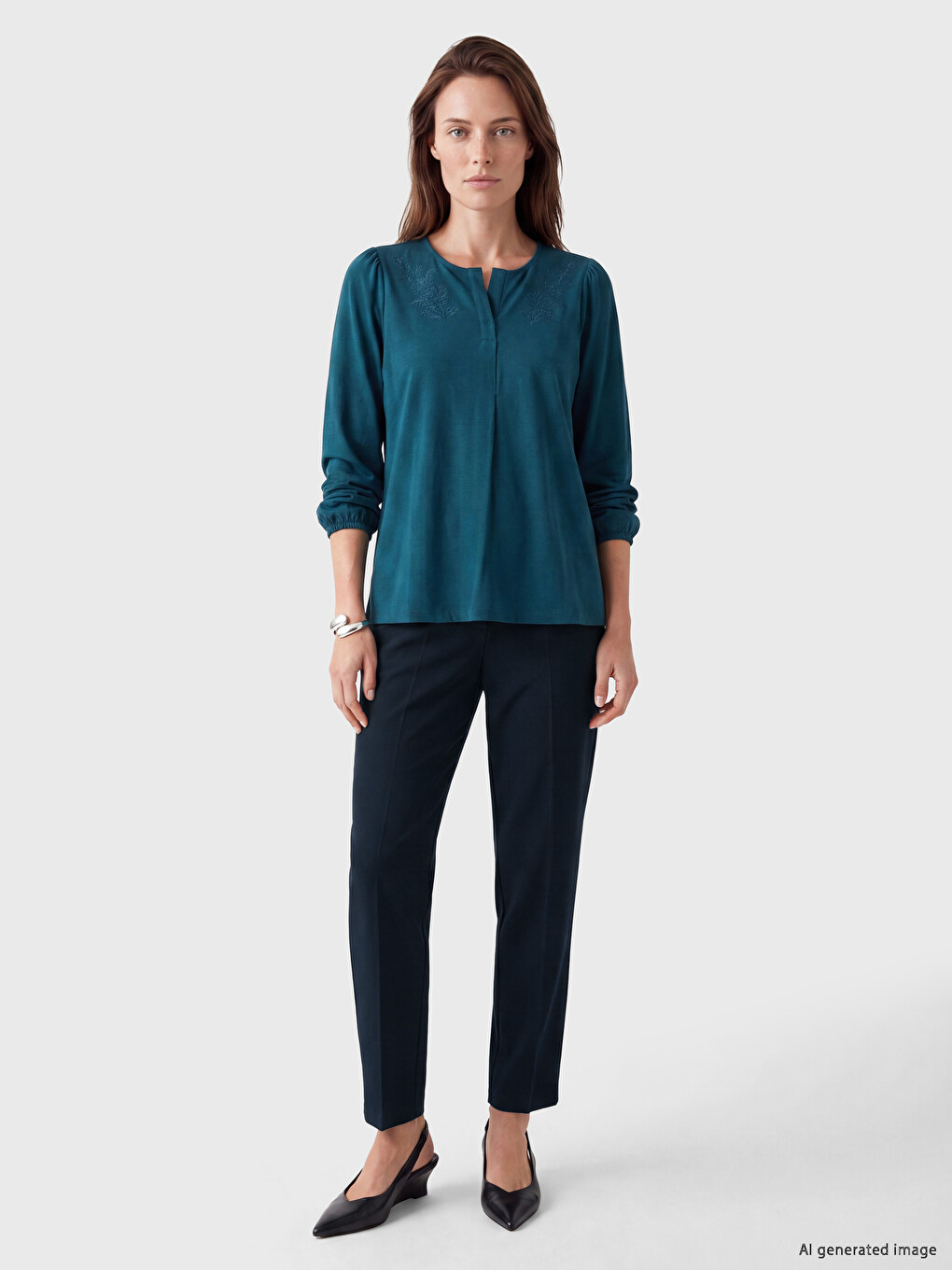 Elastic Waist Women's Trousers