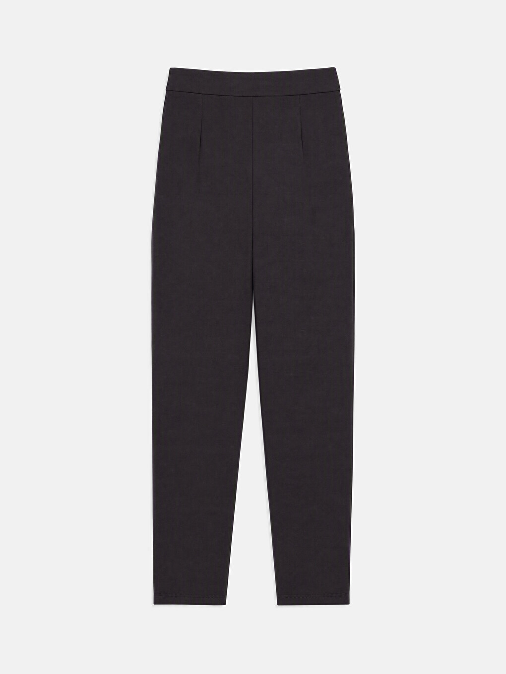 Cigarette Fit Women's Pleated Fabric Trousers-1