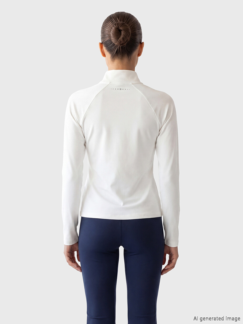 Mock Neck Thumbhole Women's Sport Body-3