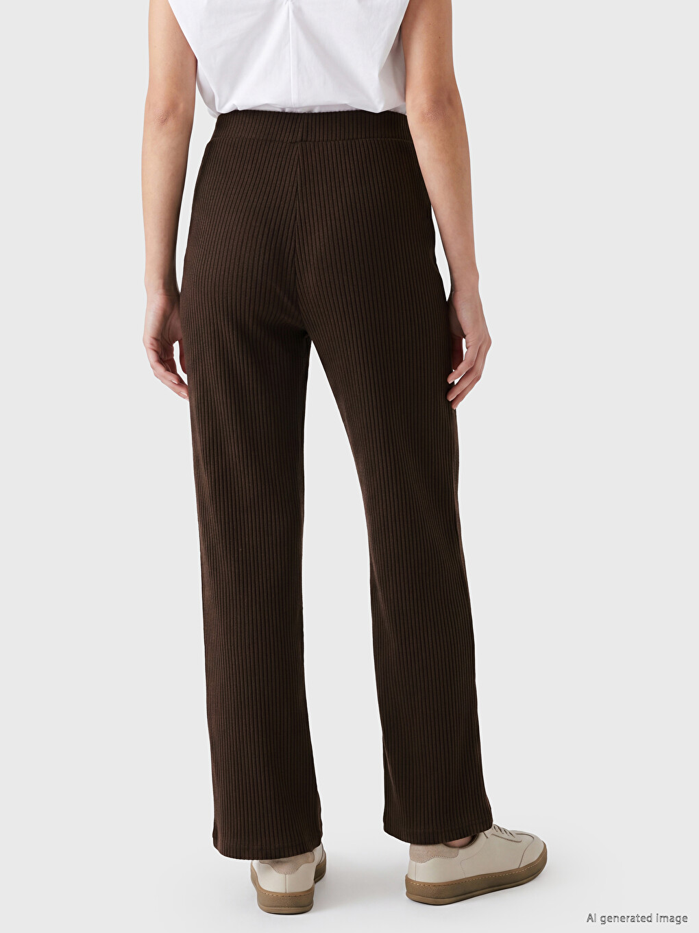 Woman Brown Sweatpants-3
