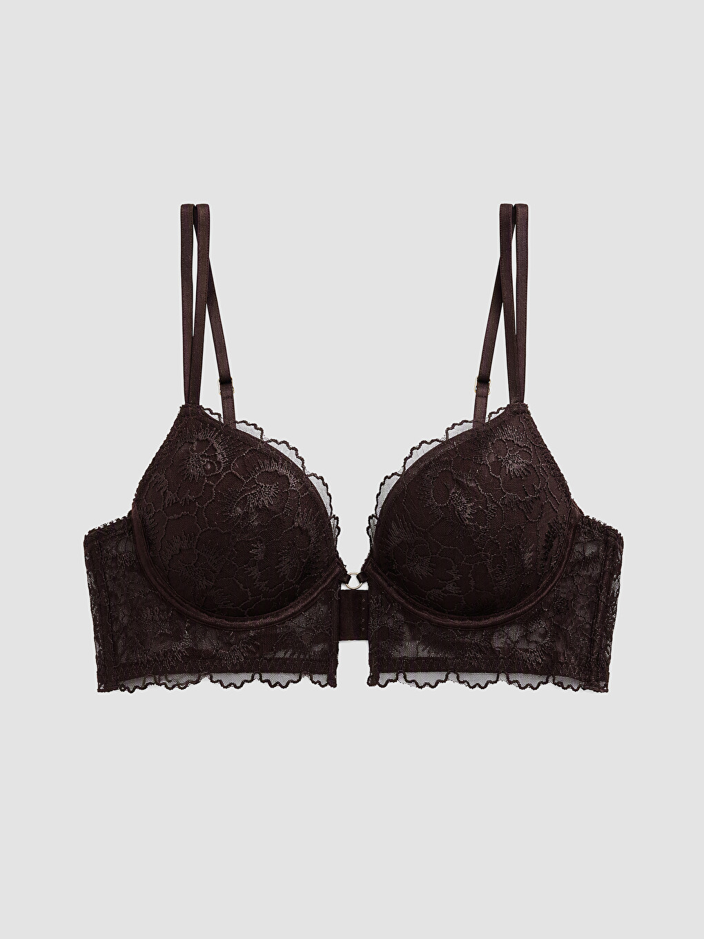 Woman Brown Fancy Bra
