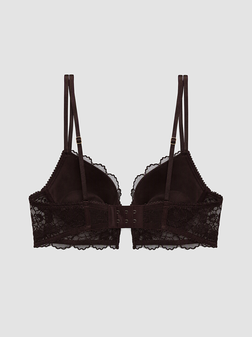 Woman Brown Fancy Bra-1
