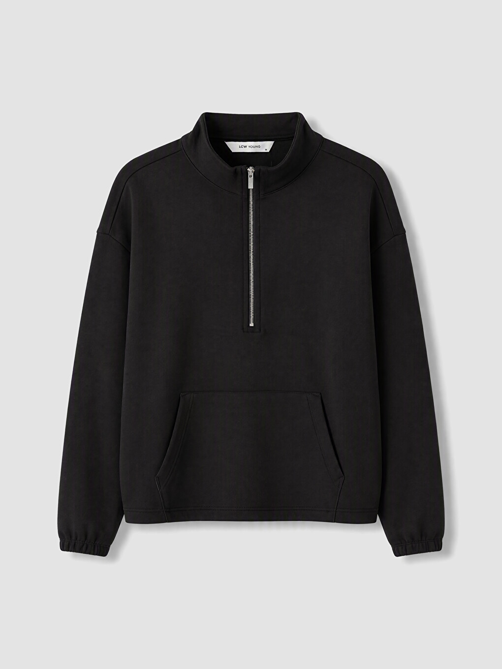 Siyah Oversize Soft Touch Kadın Pijama Üst-4