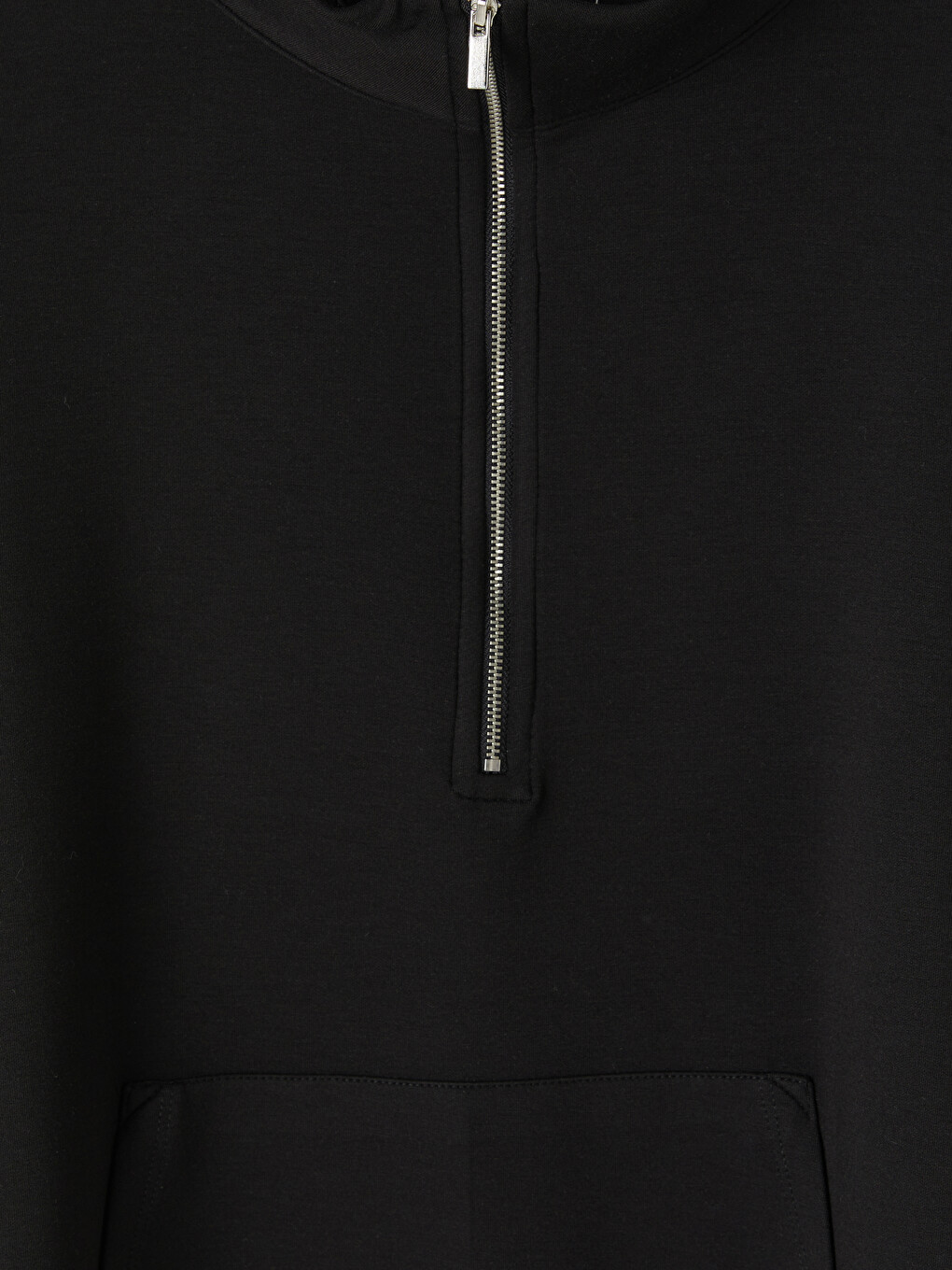 Siyah Oversize Soft Touch Kadın Pijama Üst-5