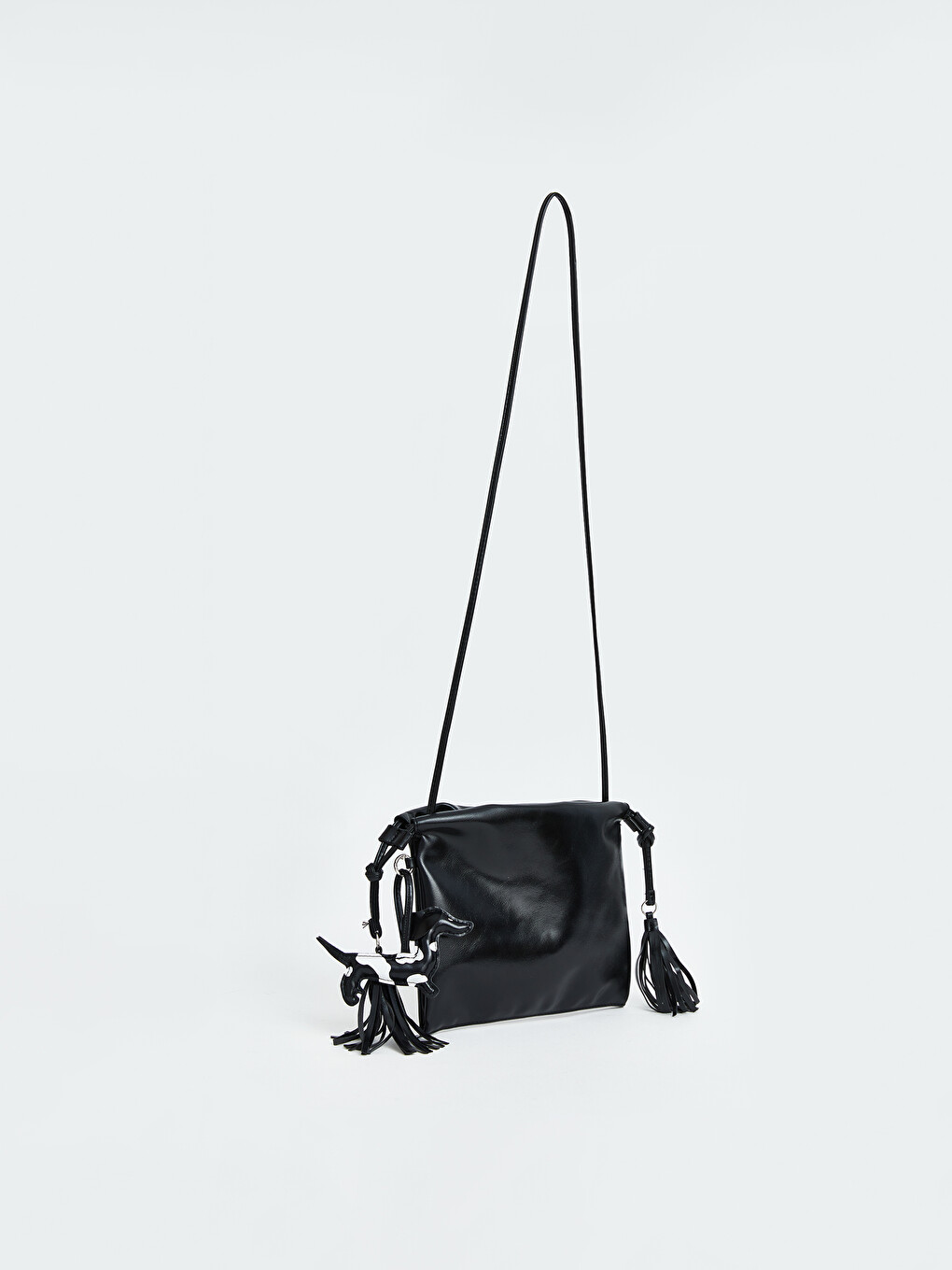 Woman Black Shoulder Bag-2