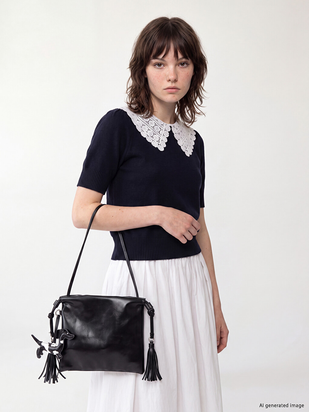 Woman Black Shoulder Bag