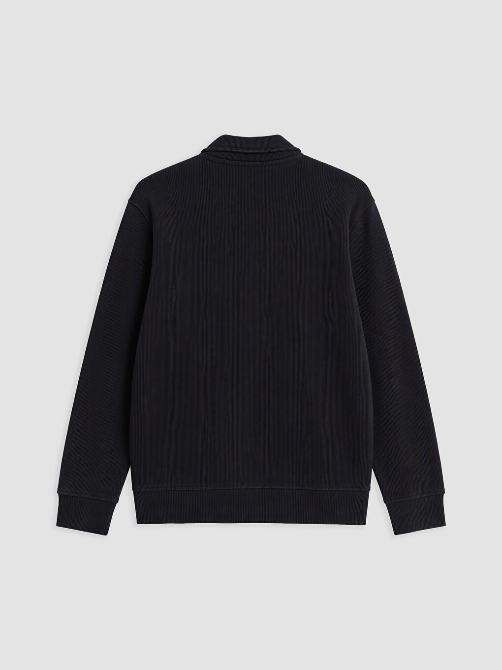 Mock Neck Men's Zip-up Sweatshirt-4