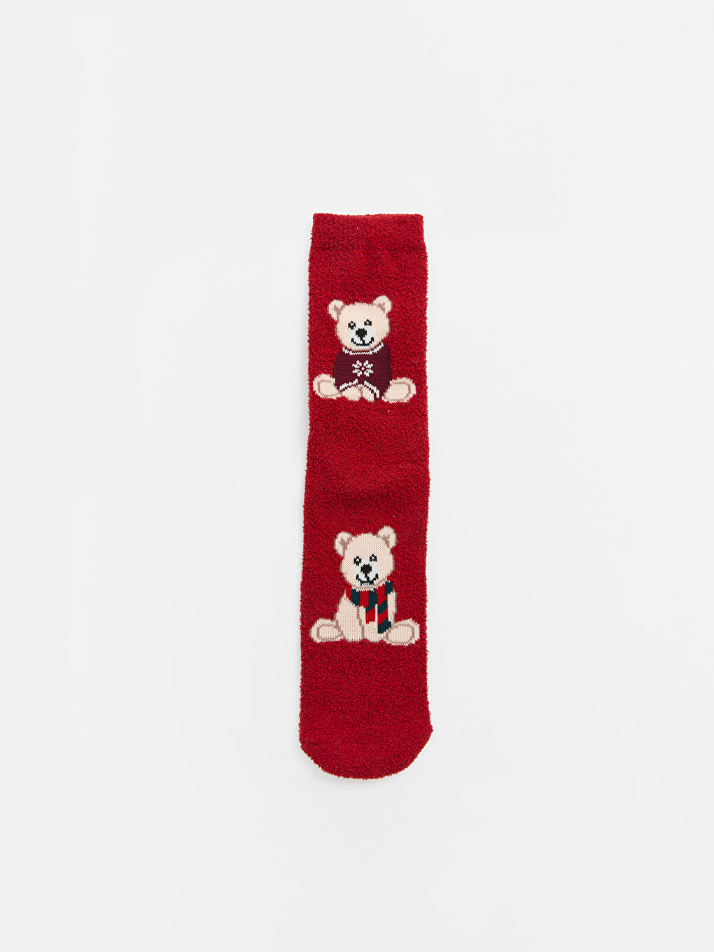 Woman Red Ankle Socks-1
