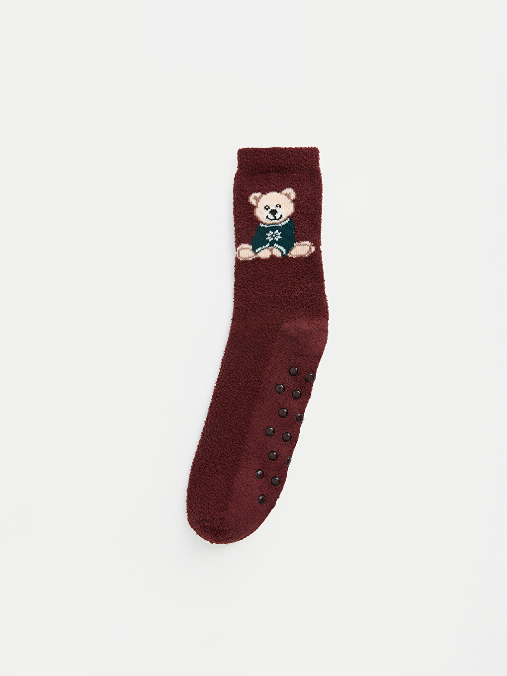 Woman Red Ankle Socks-3