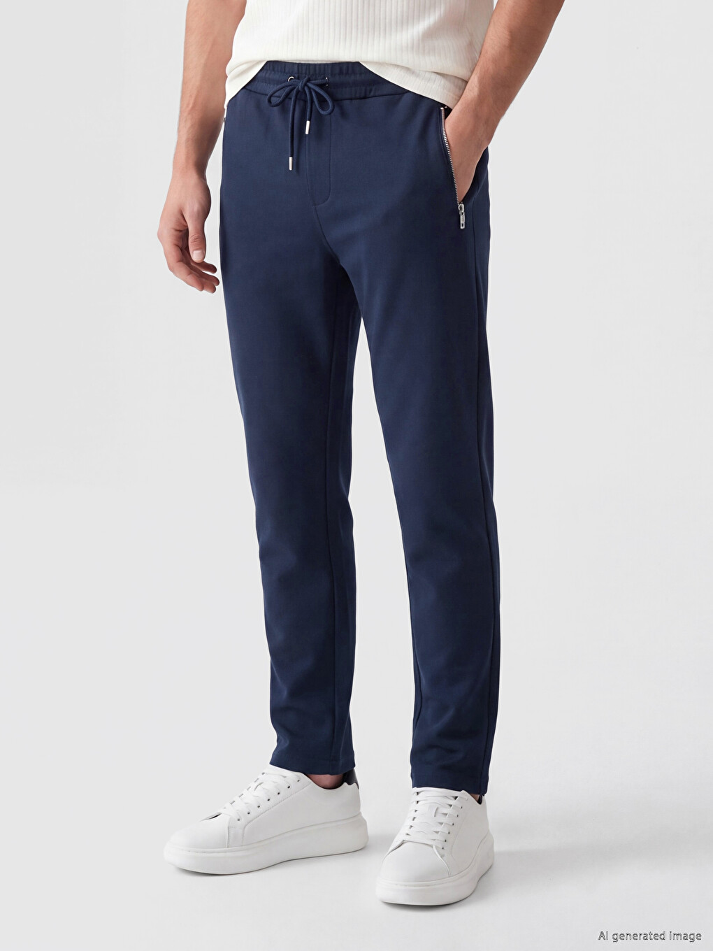 Lacivert Regular Fit Erkek Eşofman Altı