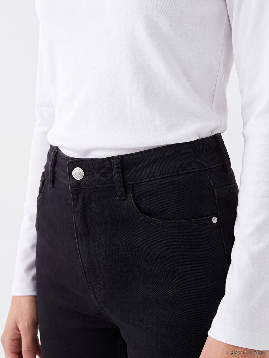Woman Black Jeans-2